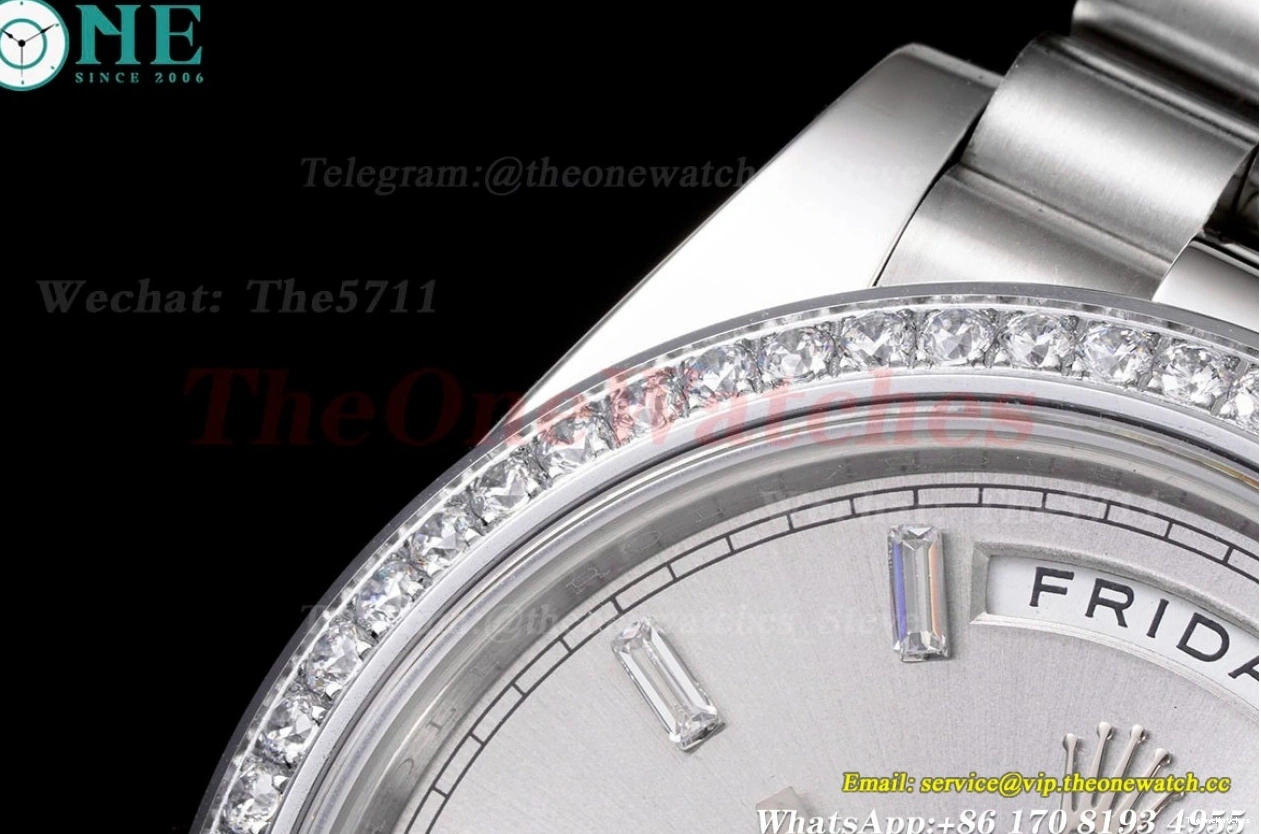 228349 DayDate SS GSF Dia SS Version) Heavy 40mm (Tungsten Silver A3255 Pres 0323